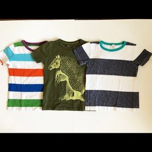 3 boys shirts, sz 4-5 (mini boden and jcrew)